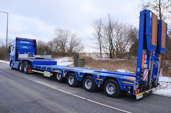 Ny 4-akslet Goldhofer STZ-L 4 A til Kenzie Maskintransport i Kirke Eskilstrup