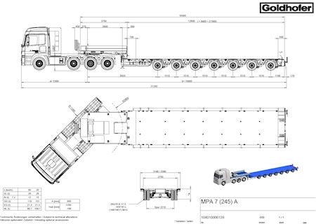 Goldhofer MPA 7 Heavy trailer