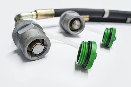 Hydr. slange mellem akslerne til THP/SL + L