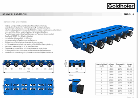 Goldhofer THP/SL 6 Blokvognsmodul